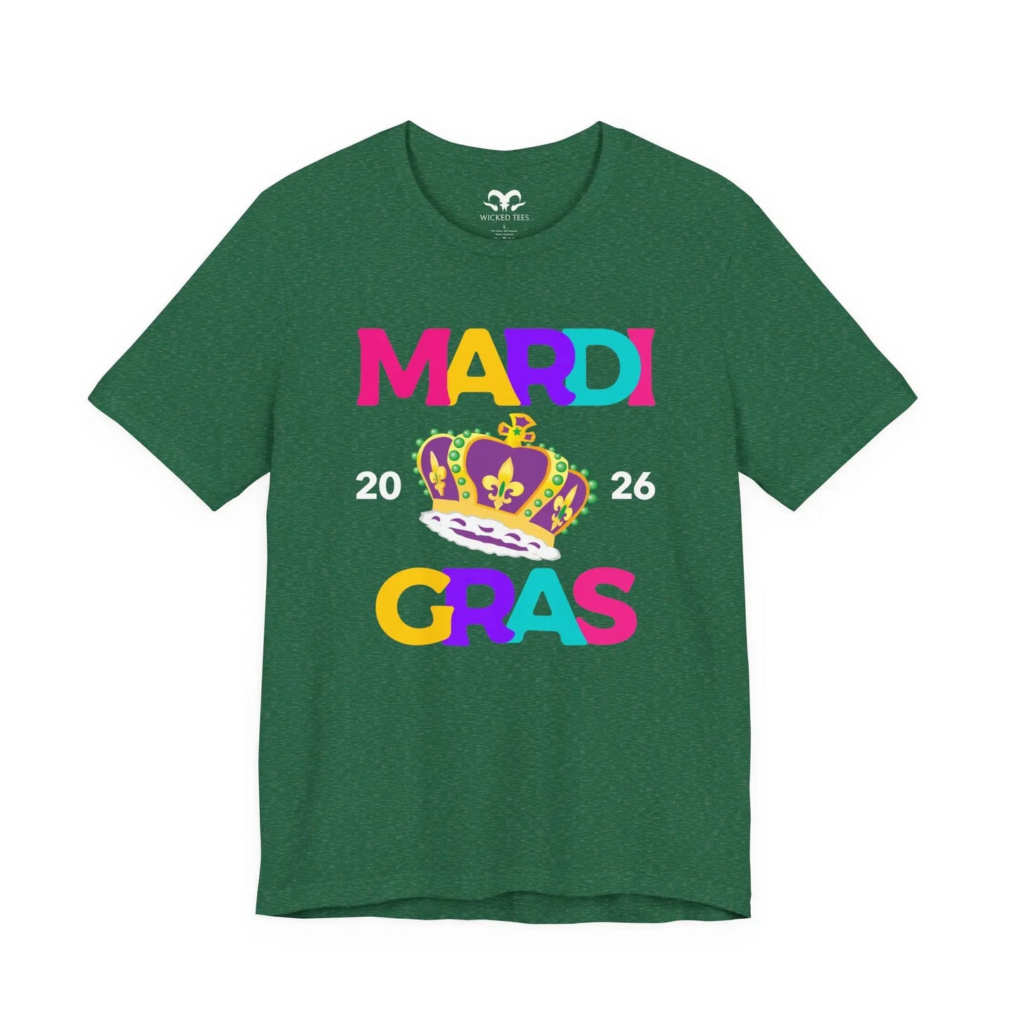 Mardi Gras 2026 Men's Tee - Wicked Tees
