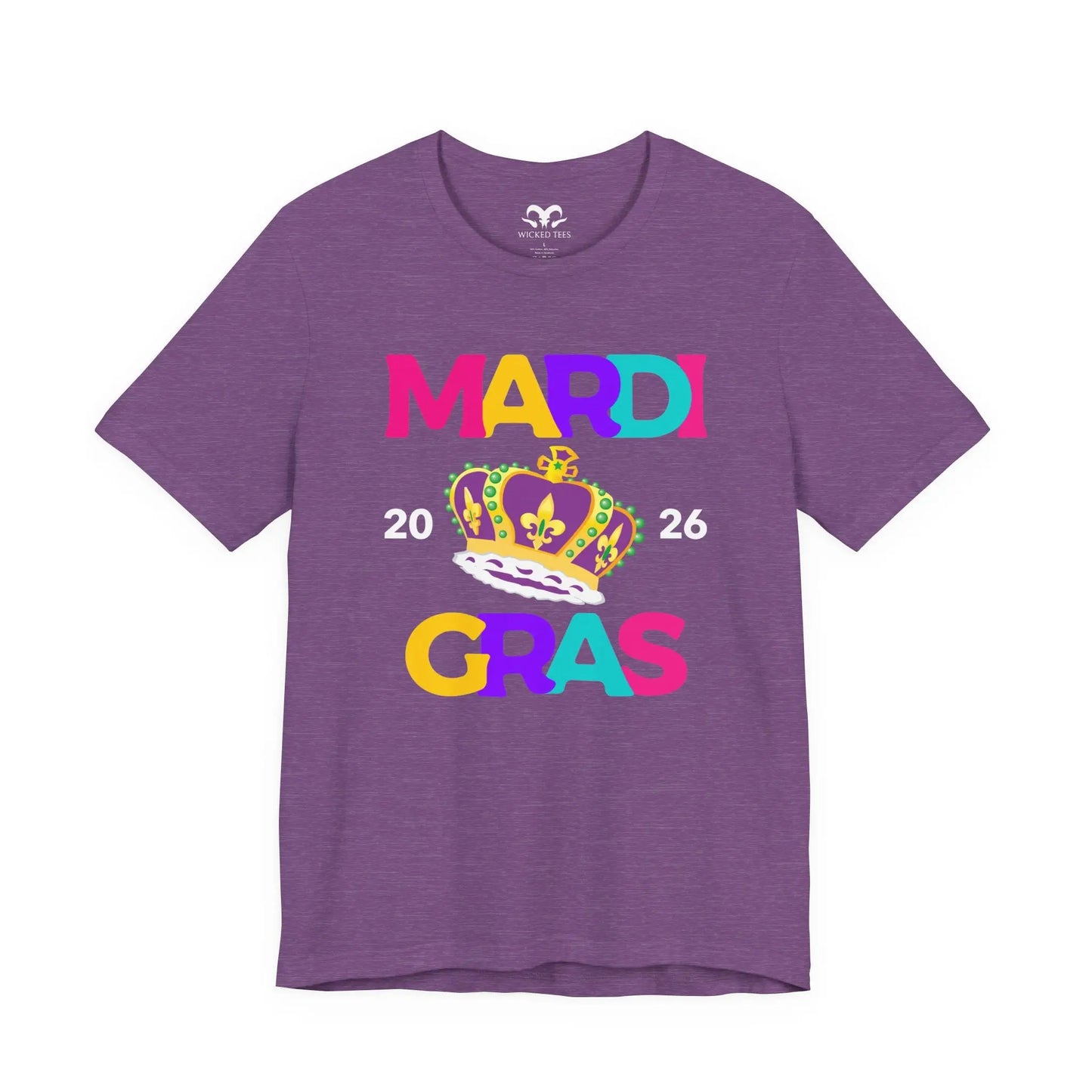 Mardi Gras 2026 Men's Tee - Wicked Tees