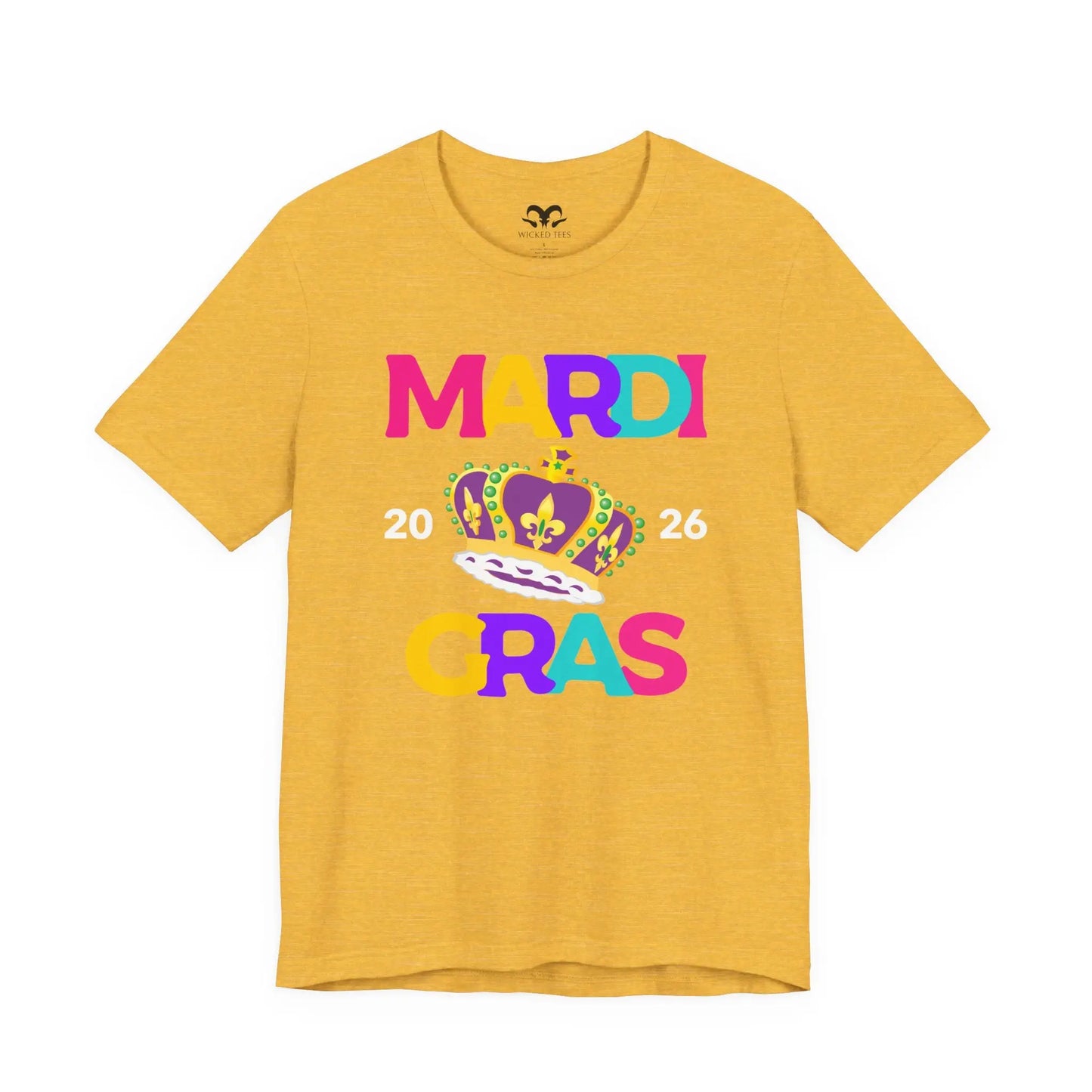 Mardi Gras 2026 Men's Tee - Wicked Tees