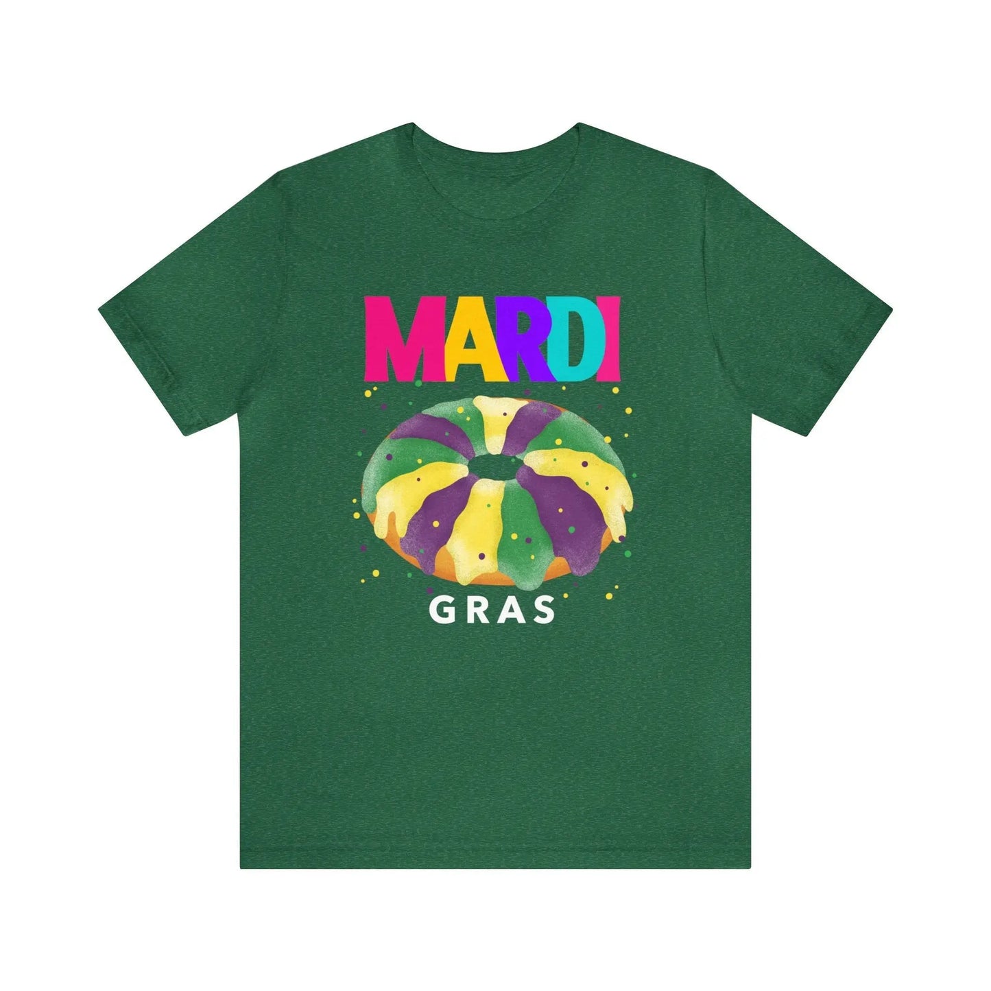 Mardi Gras King Cake Men's Short Sleeve Tee - Wicked Tees