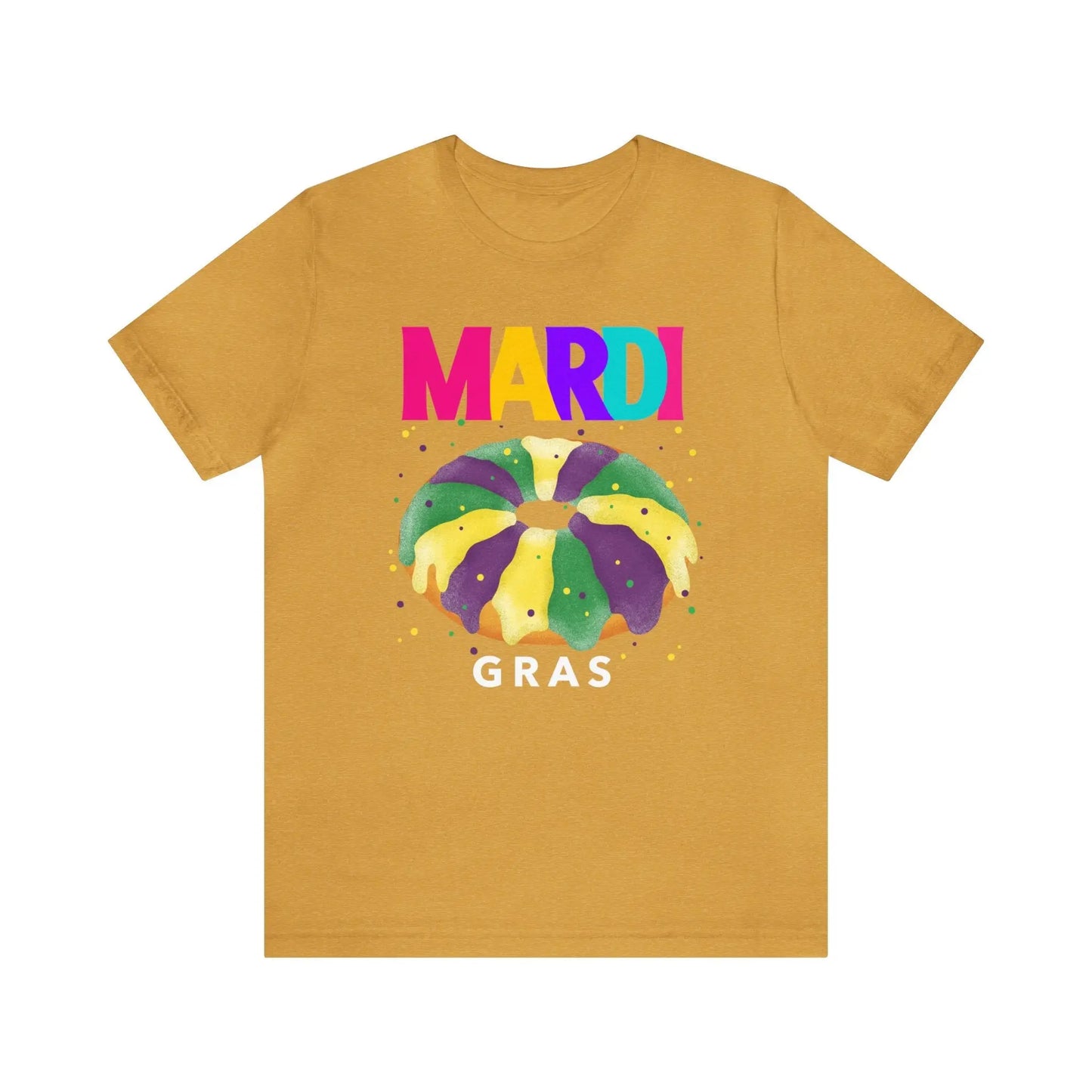 Mardi Gras King Cake Men's Short Sleeve Tee - Wicked Tees