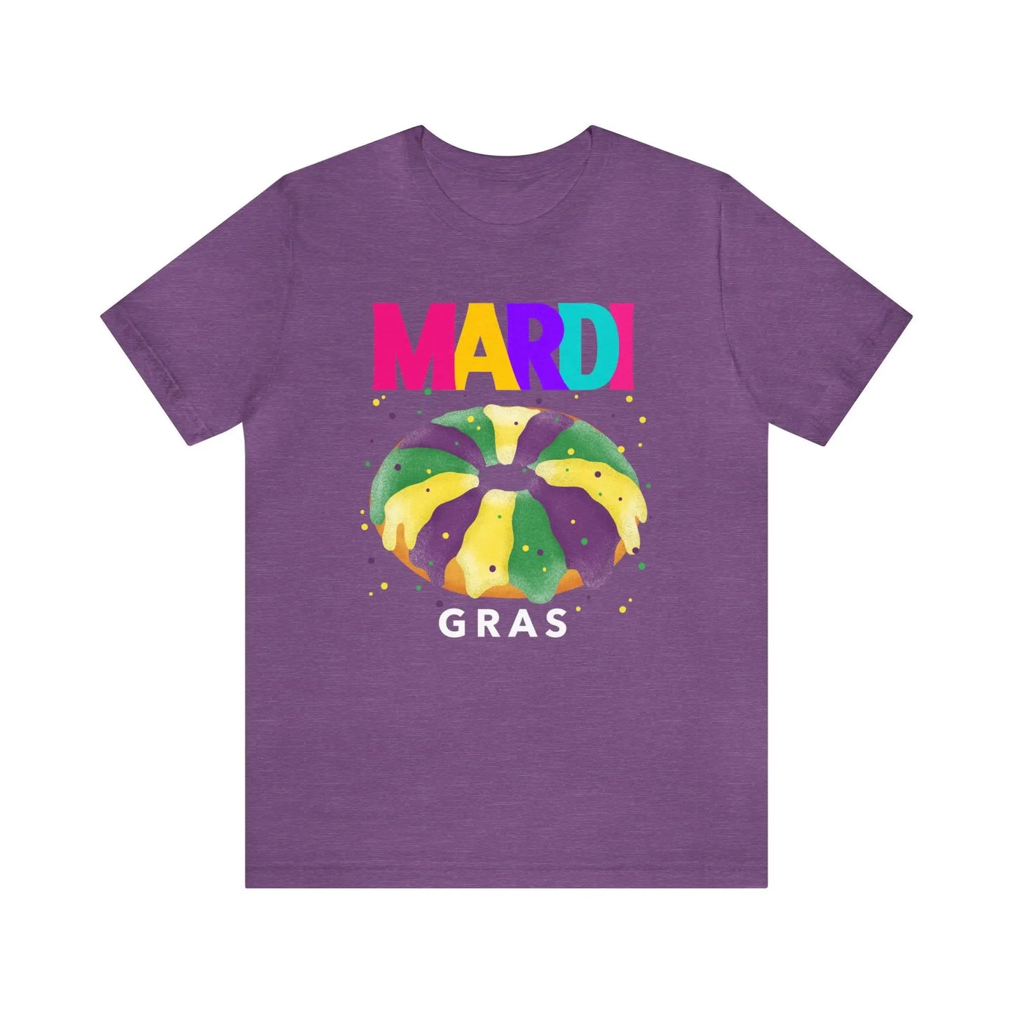 Mardi Gras King Cake Men's Short Sleeve Tee - Wicked Tees