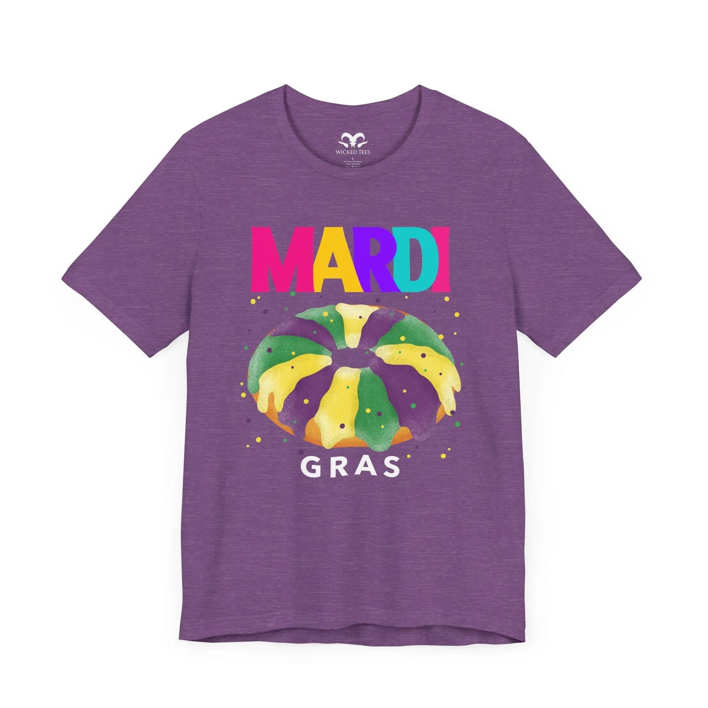 Mardi Gras King Cake Men's Short Sleeve Tee - Wicked Tees