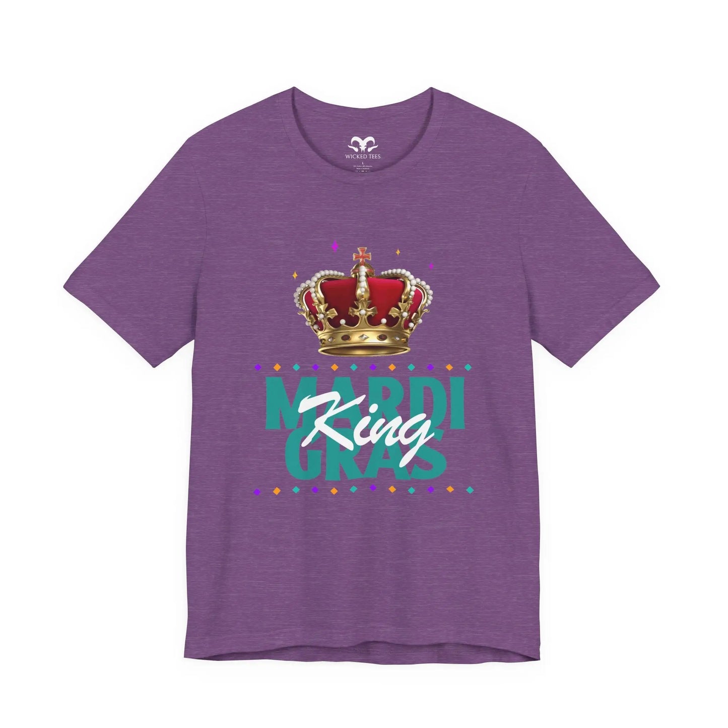 Mardi Gras King Men's Tee - Wicked Tees