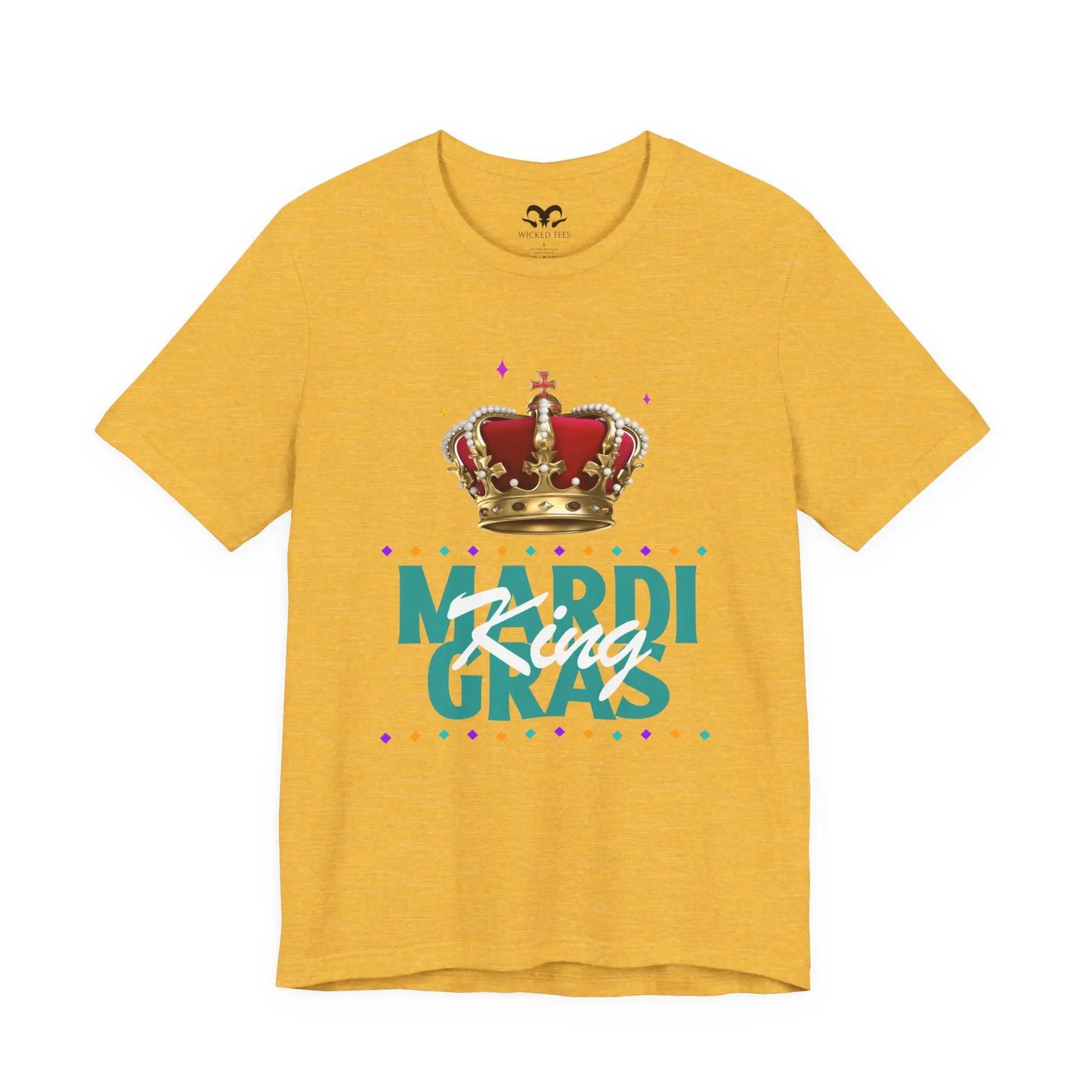 Mardi Gras King Men's Tee - Wicked Tees