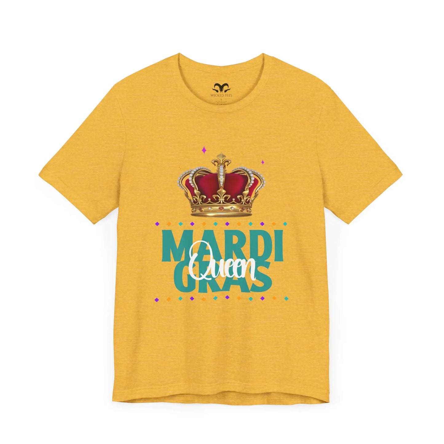 Mardi Gras Queen Women's Short Sleeve Tee - Wicked Tees