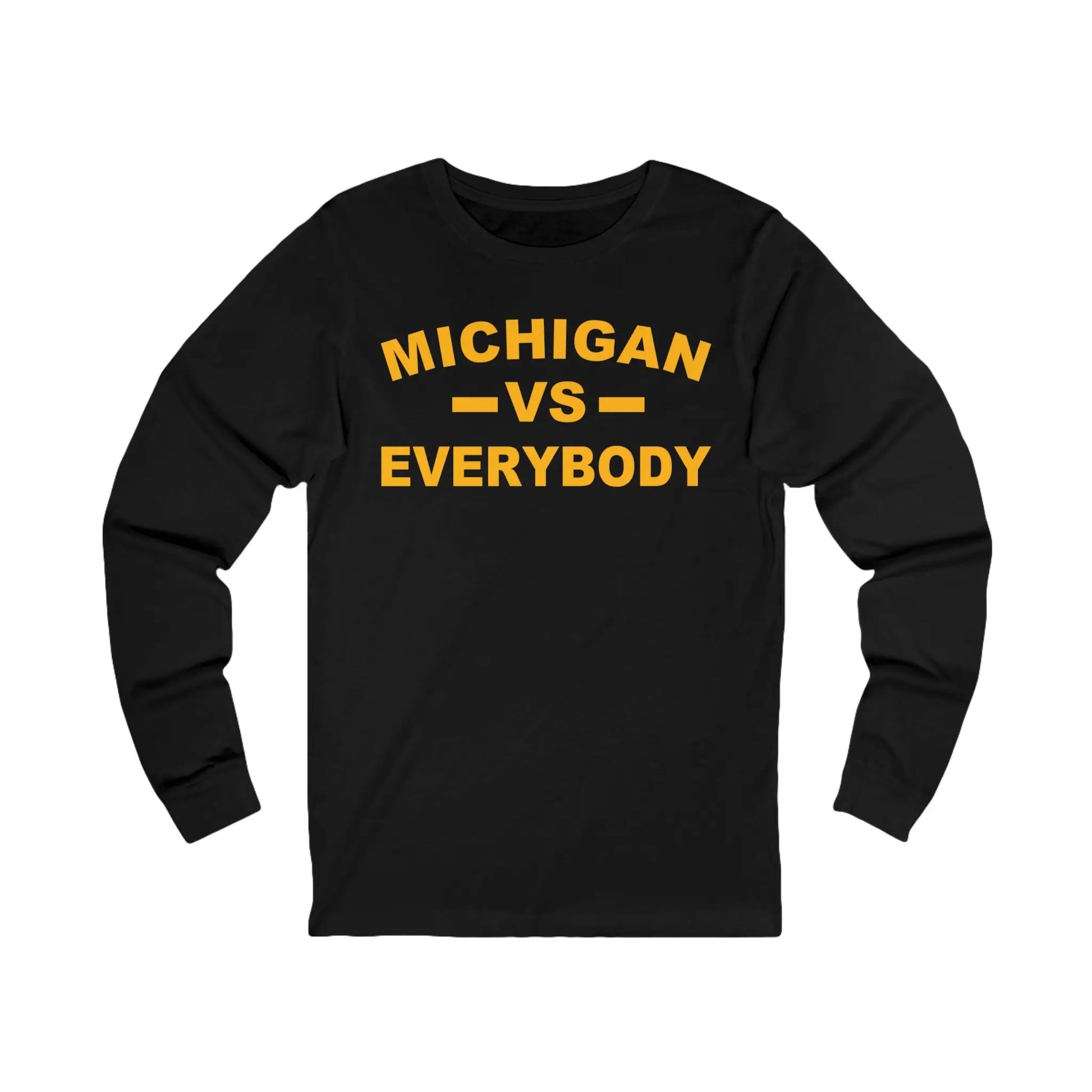 Michigan VS Everybody Men's Long Sleeve Tee - Wicked Tees