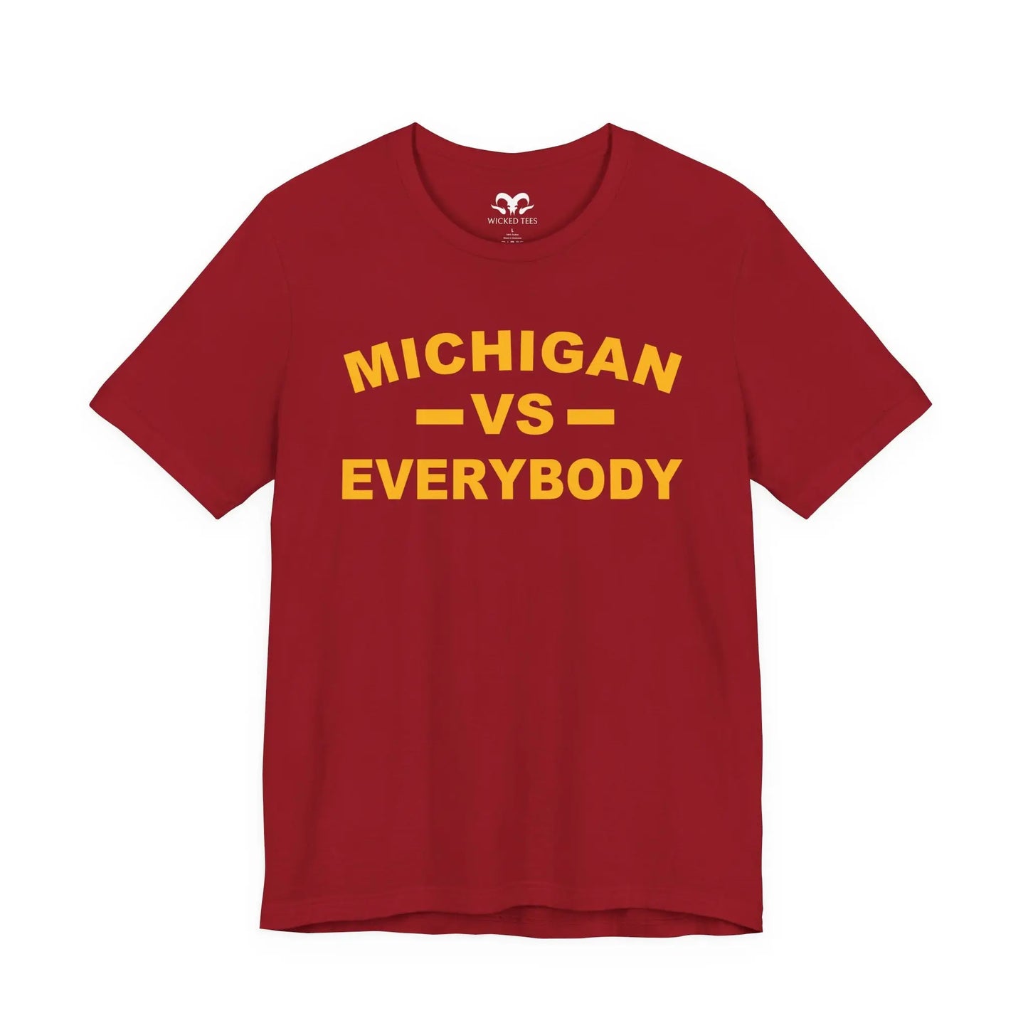 Michigan VS Everybody Men's Short Sleeve Tee - Wicked Tees