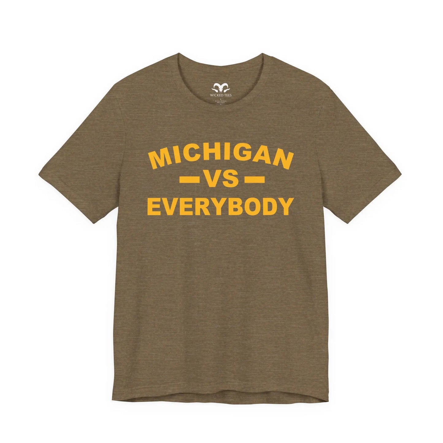 Michigan VS Everybody Men's Short Sleeve Tee - Wicked Tees