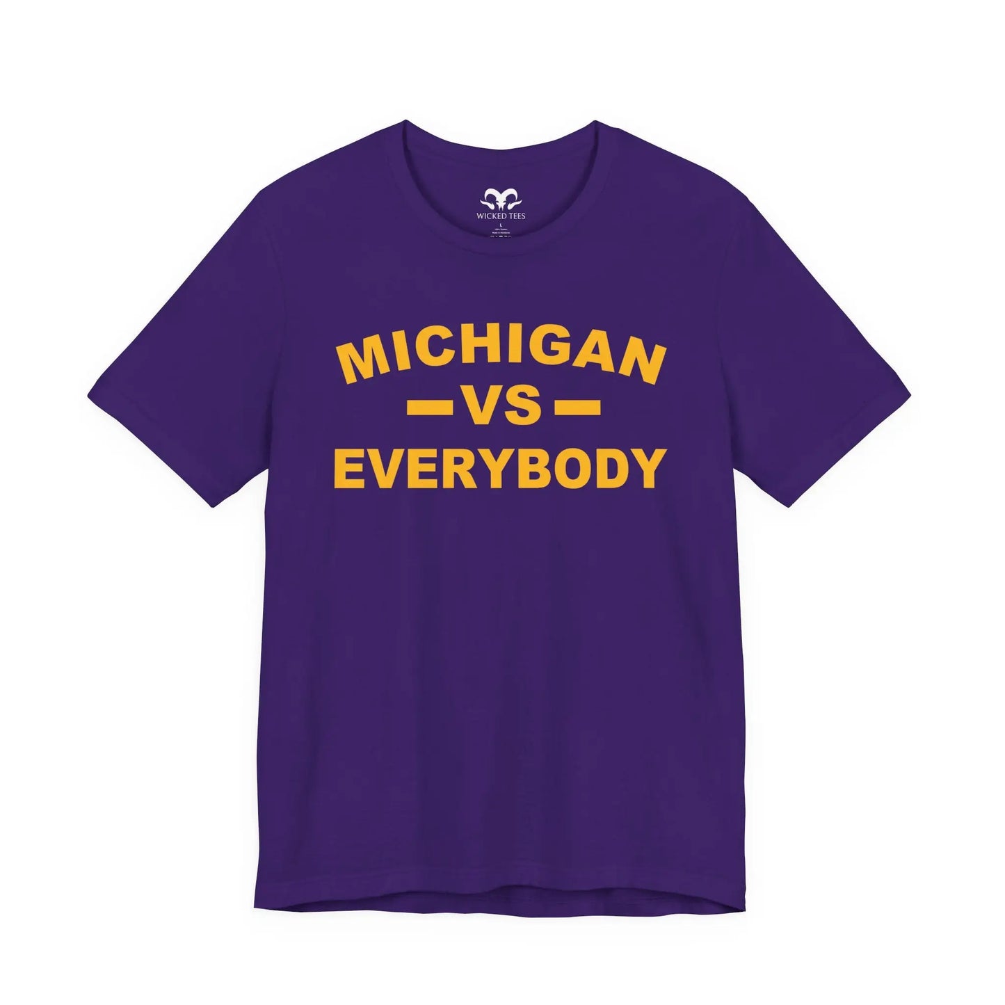 Michigan VS Everybody Men's Short Sleeve Tee - Wicked Tees