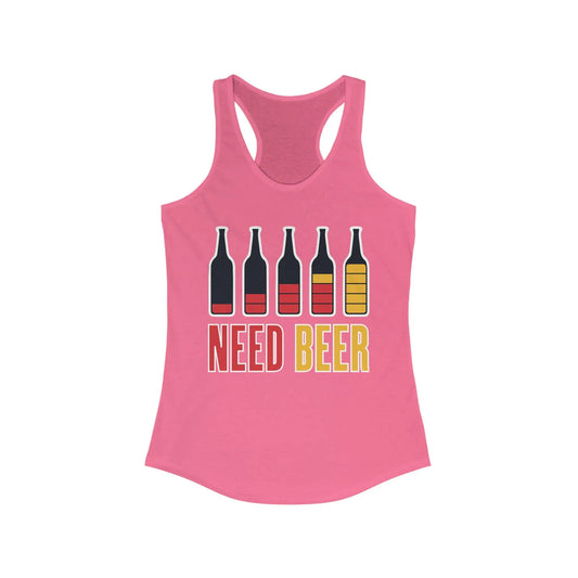 Need Beer Women's Racerback Tank - Wicked Tees