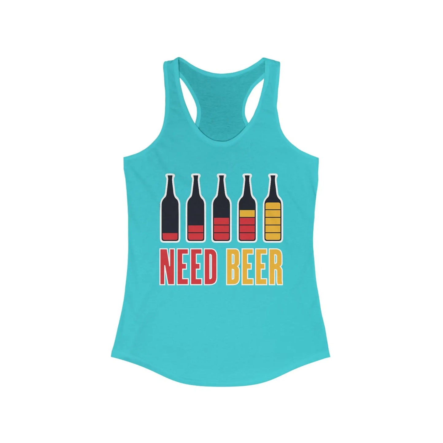 Need Beer Women's Racerback Tank - Wicked Tees