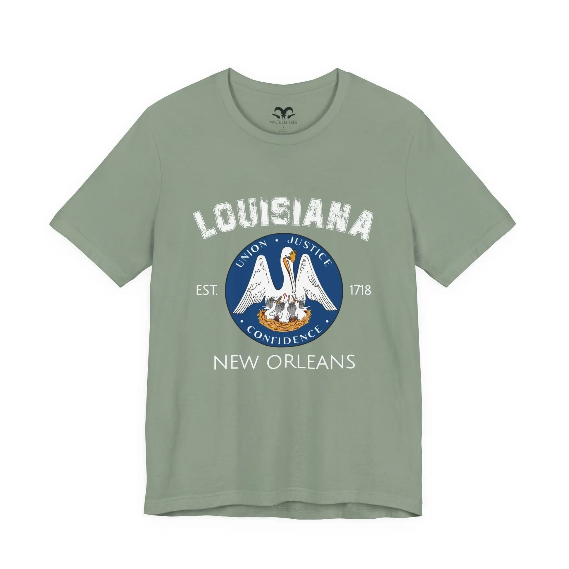 New Orleans Louisiana Est 1718 Men's Tee - Wicked Tees