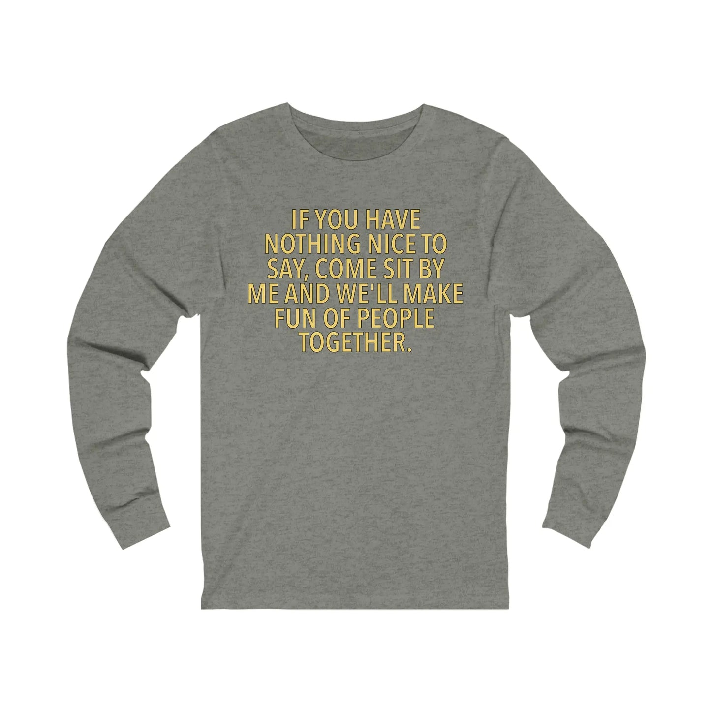 Nothing Nice to Say Men's Long Sleeve - Wicked Tees