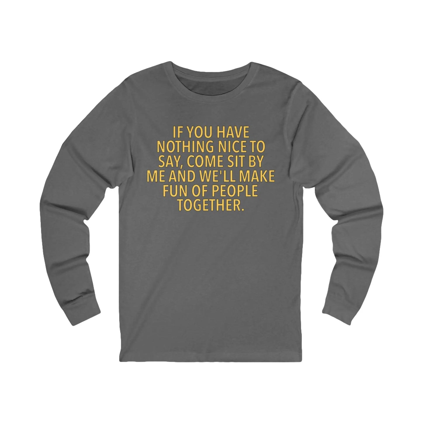 Nothing Nice to Say Men's Long Sleeve - Wicked Tees