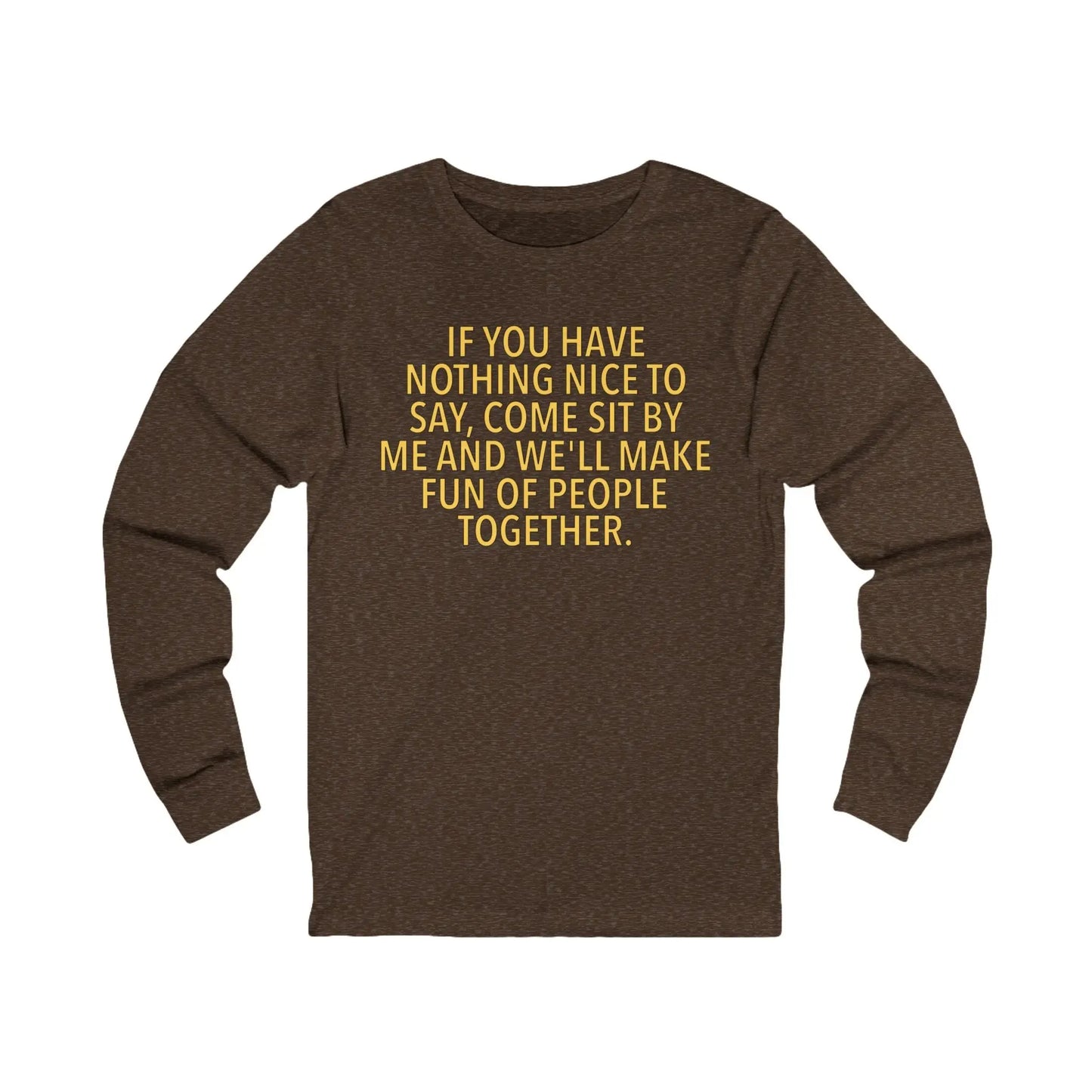 Nothing Nice to Say Men's Long Sleeve - Wicked Tees