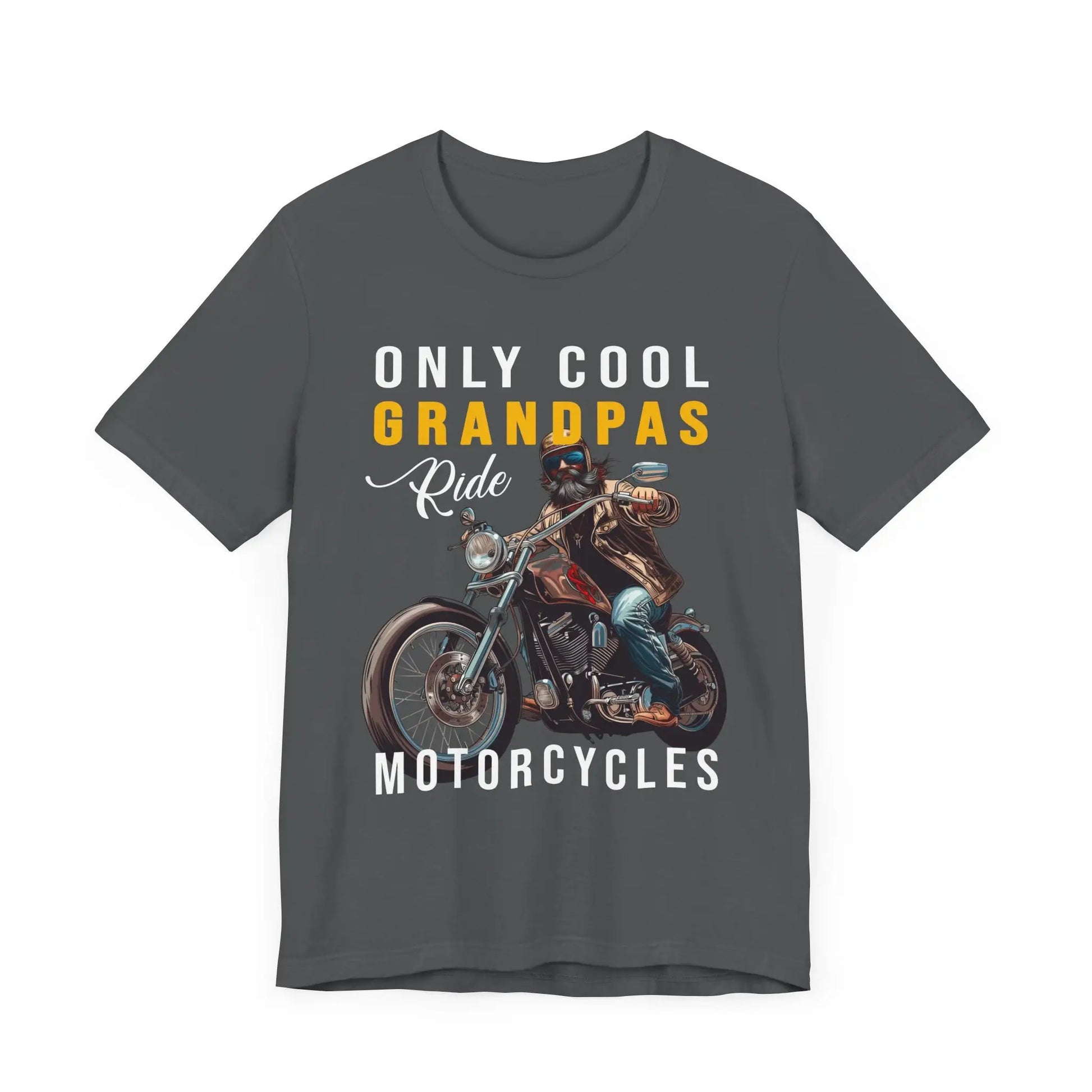 Only Cool Grandpas Ride Motorcycles Men's Tee - Wicked Tees