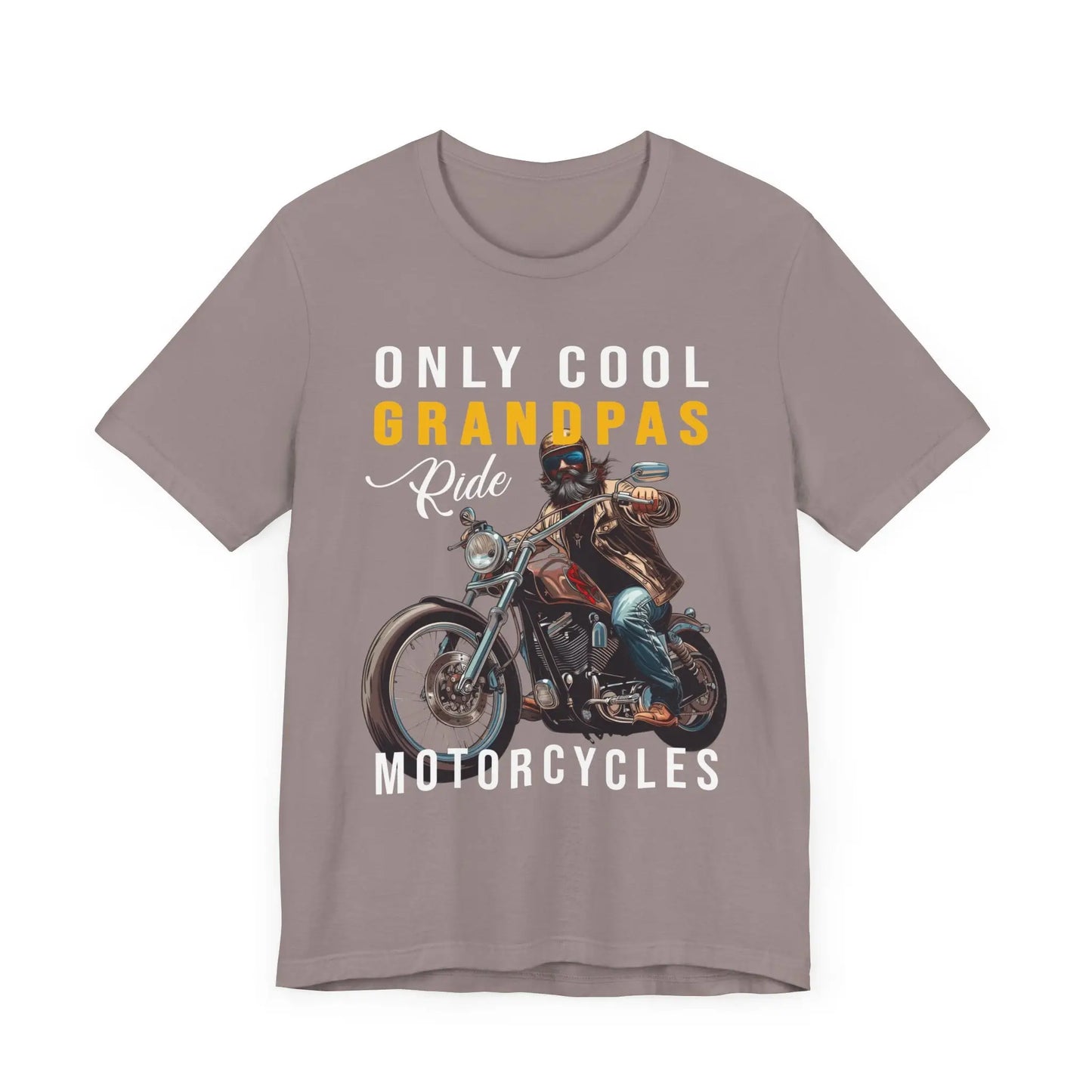 Only Cool Grandpas Ride Motorcycles Men's Tee - Wicked Tees