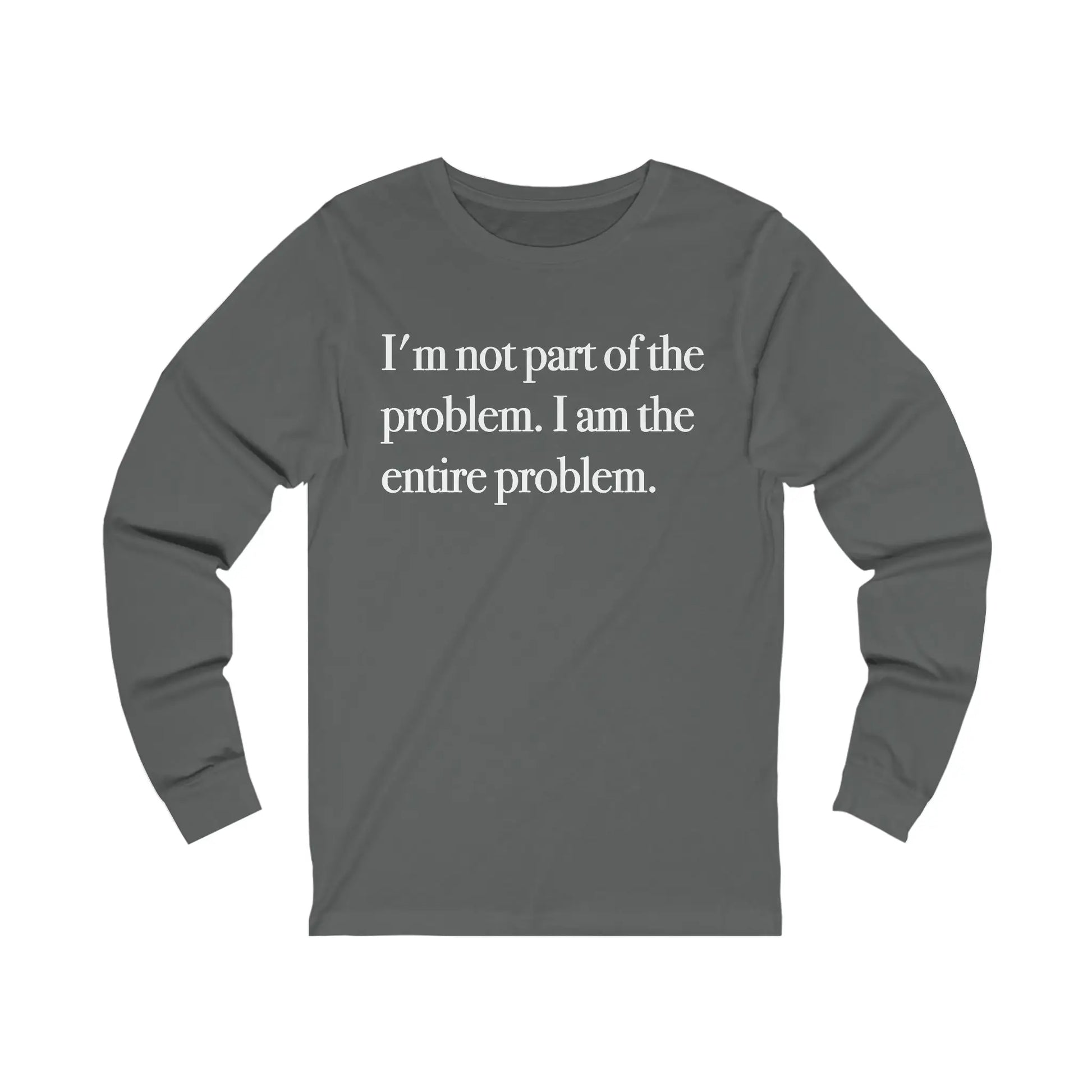 Part Of The Problem Men's Long Sleeve Tee - Wicked Tees