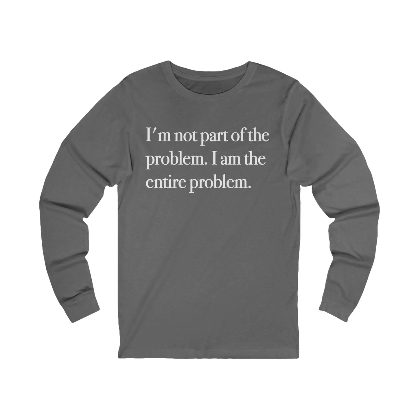 Part Of The Problem Men's Long Sleeve Tee - Wicked Tees