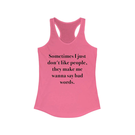 People Problems Women's Racerback Tank - Wicked Tees