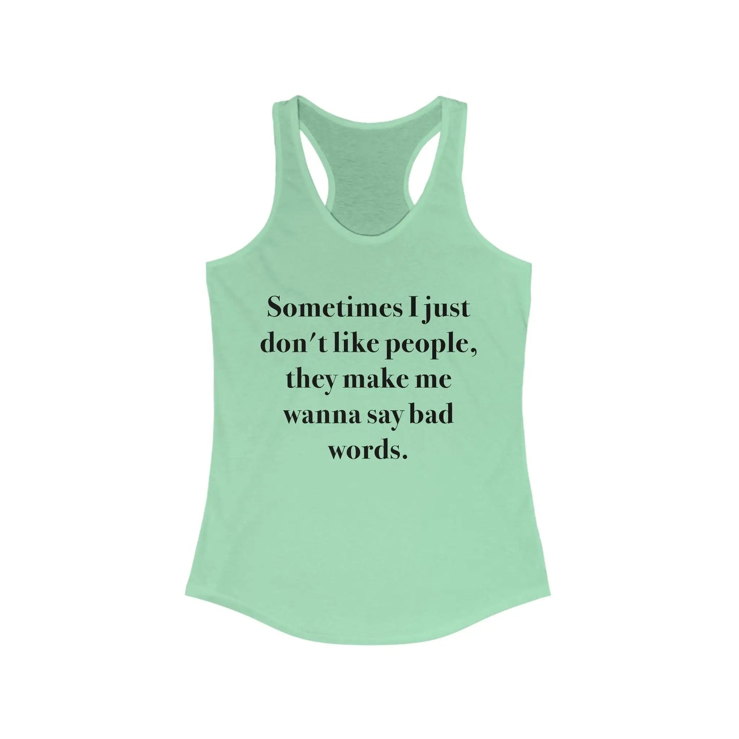 People Problems Women's Racerback Tank - Wicked Tees