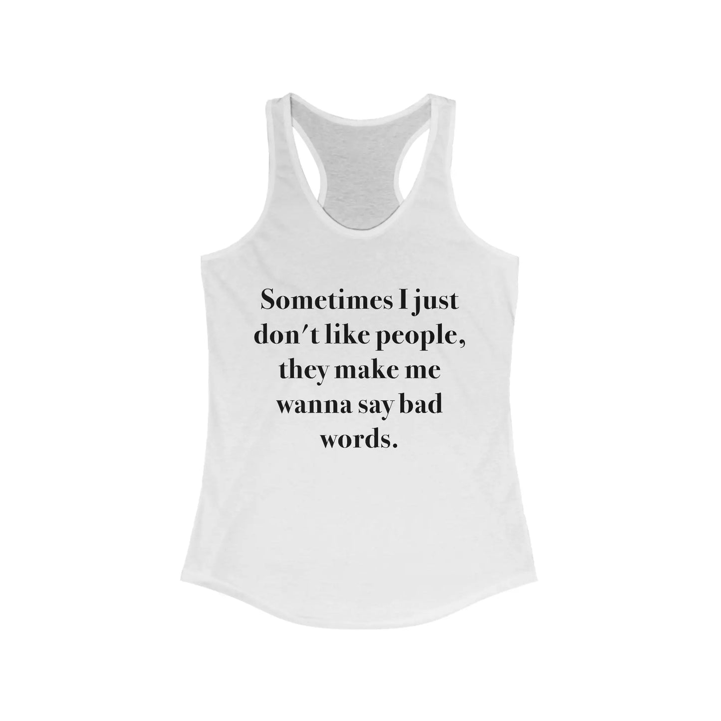 People Problems Women's Racerback Tank - Wicked Tees