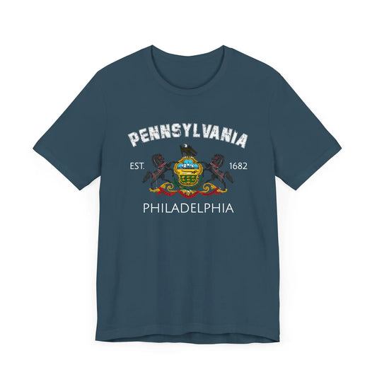 Philadelphia Pennsylvania Est 1682 Men's Tee - Wicked Tees