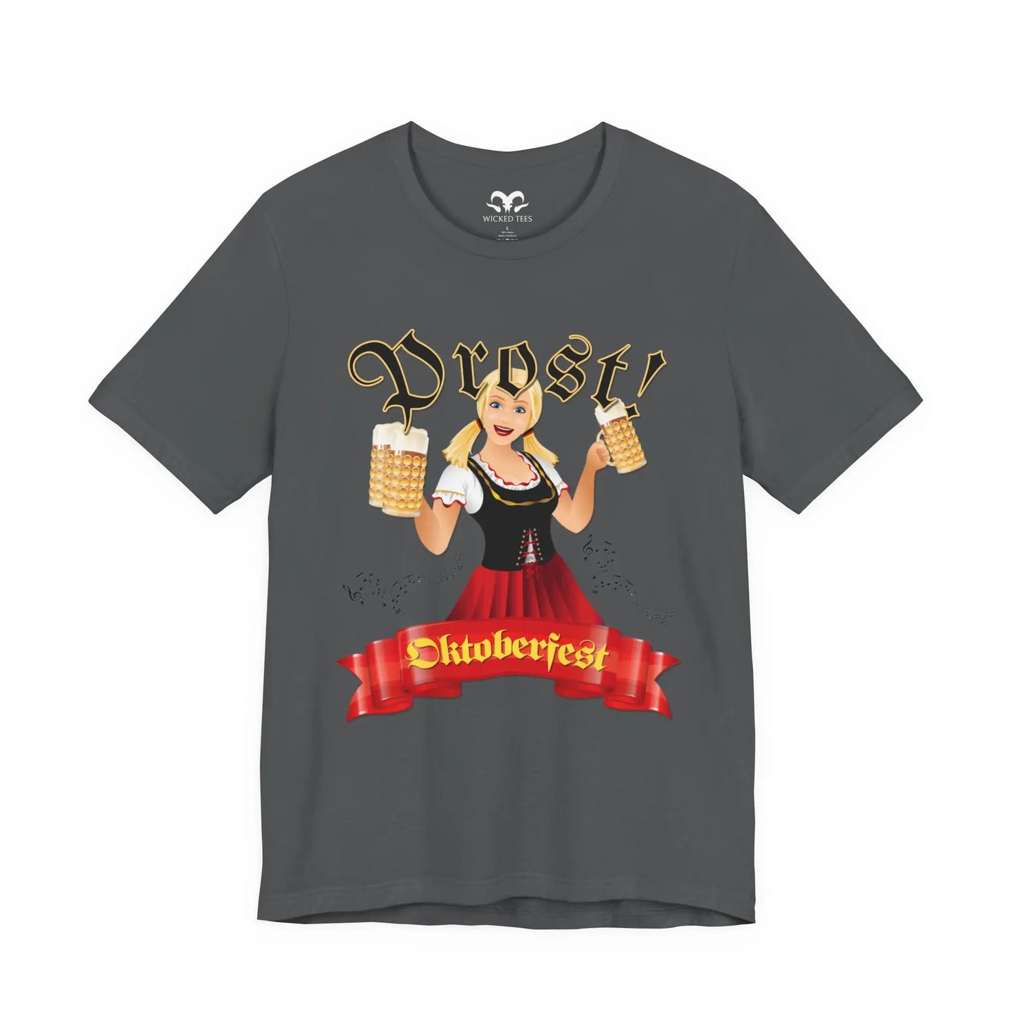 Prost Oktoberfest Celebration Men's Tee - Wicked Tees