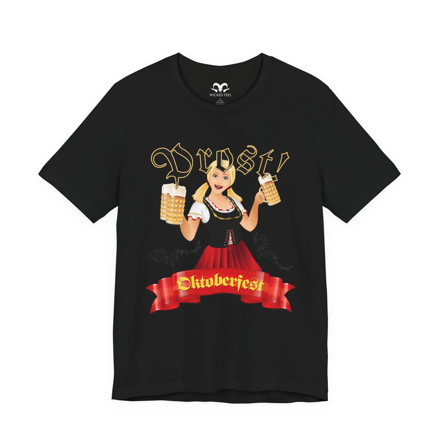 Prost Oktoberfest Celebration Men's Tee - Wicked Tees
