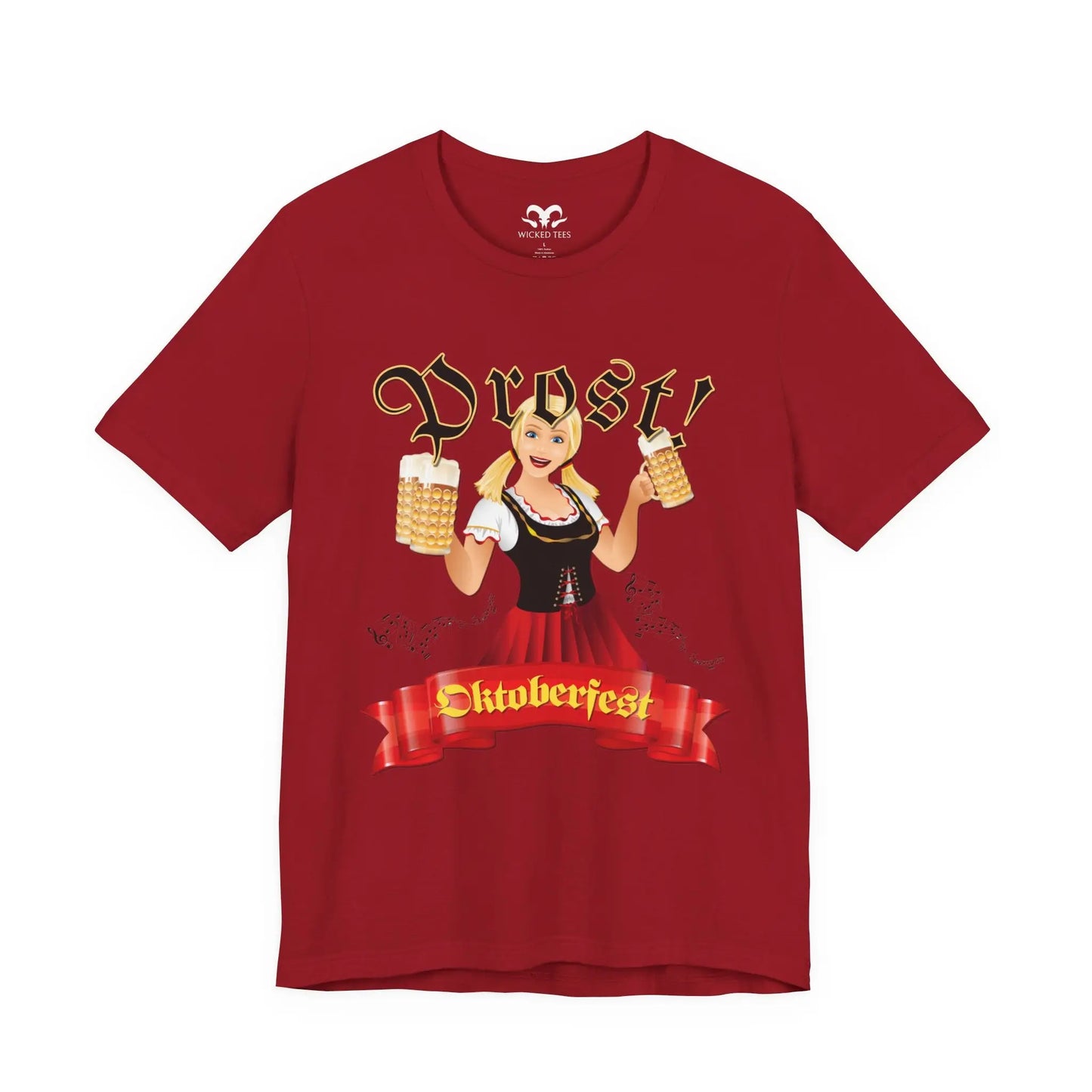 Prost Oktoberfest Celebration Men's Tee - Wicked Tees