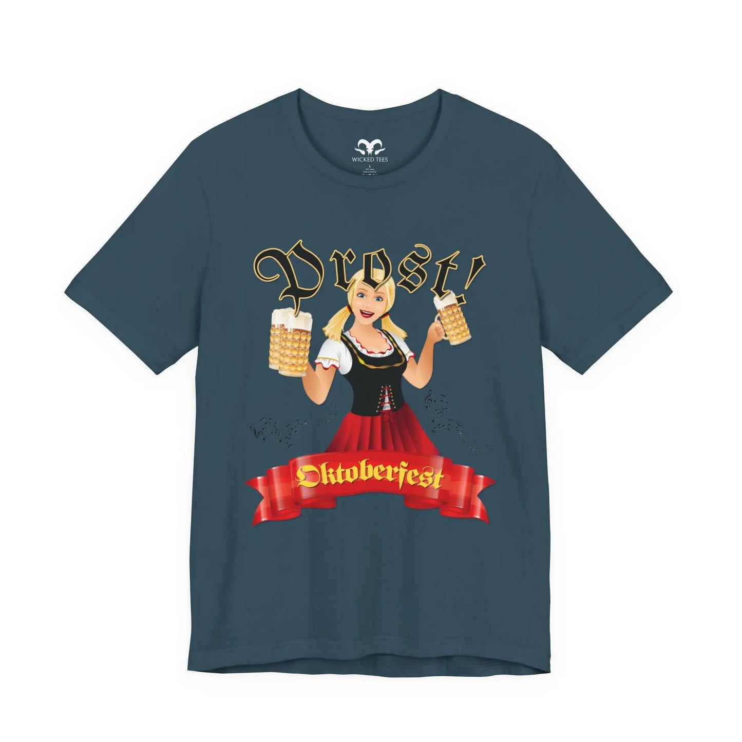 Prost Oktoberfest Celebration Men's Tee - Wicked Tees