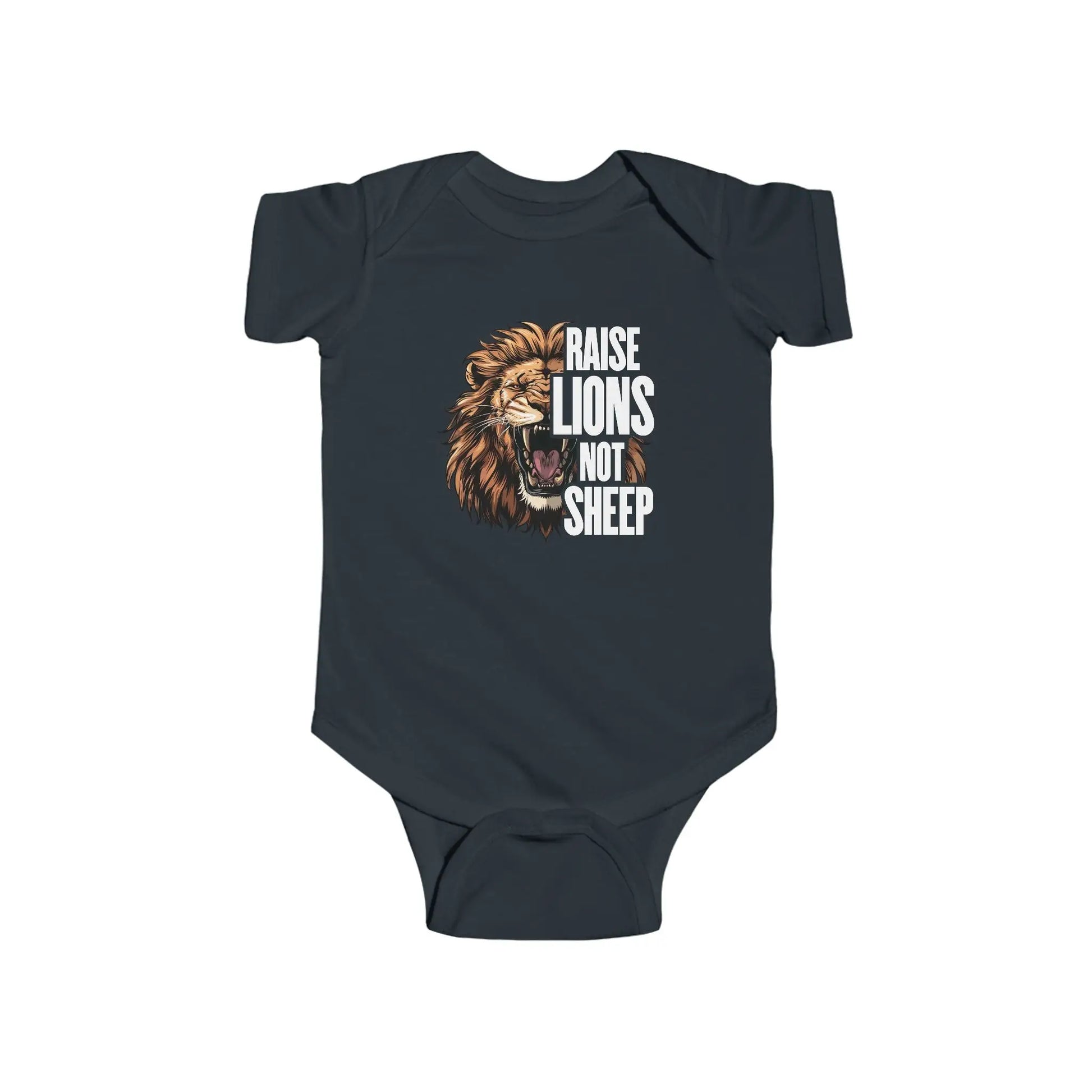 Raise Lions Not Sheep Infant Fine Bodysuit - Wicked Tees