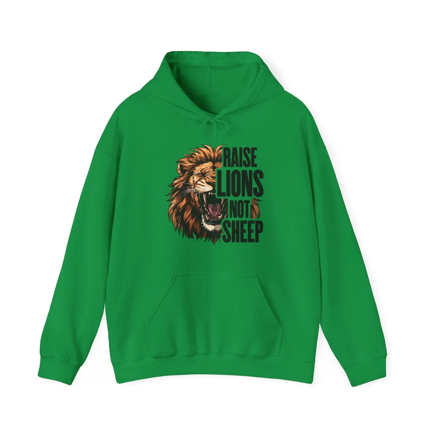 Raise Lions Not Sheep Men's Hooded Sweatshirt - Wicked Tees