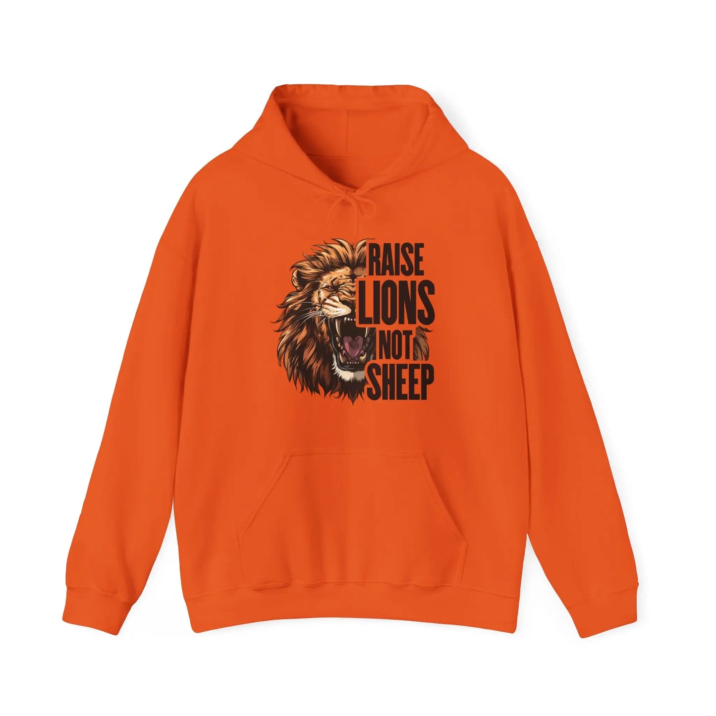 Raise Lions Not Sheep Men's Hooded Sweatshirt - Wicked Tees