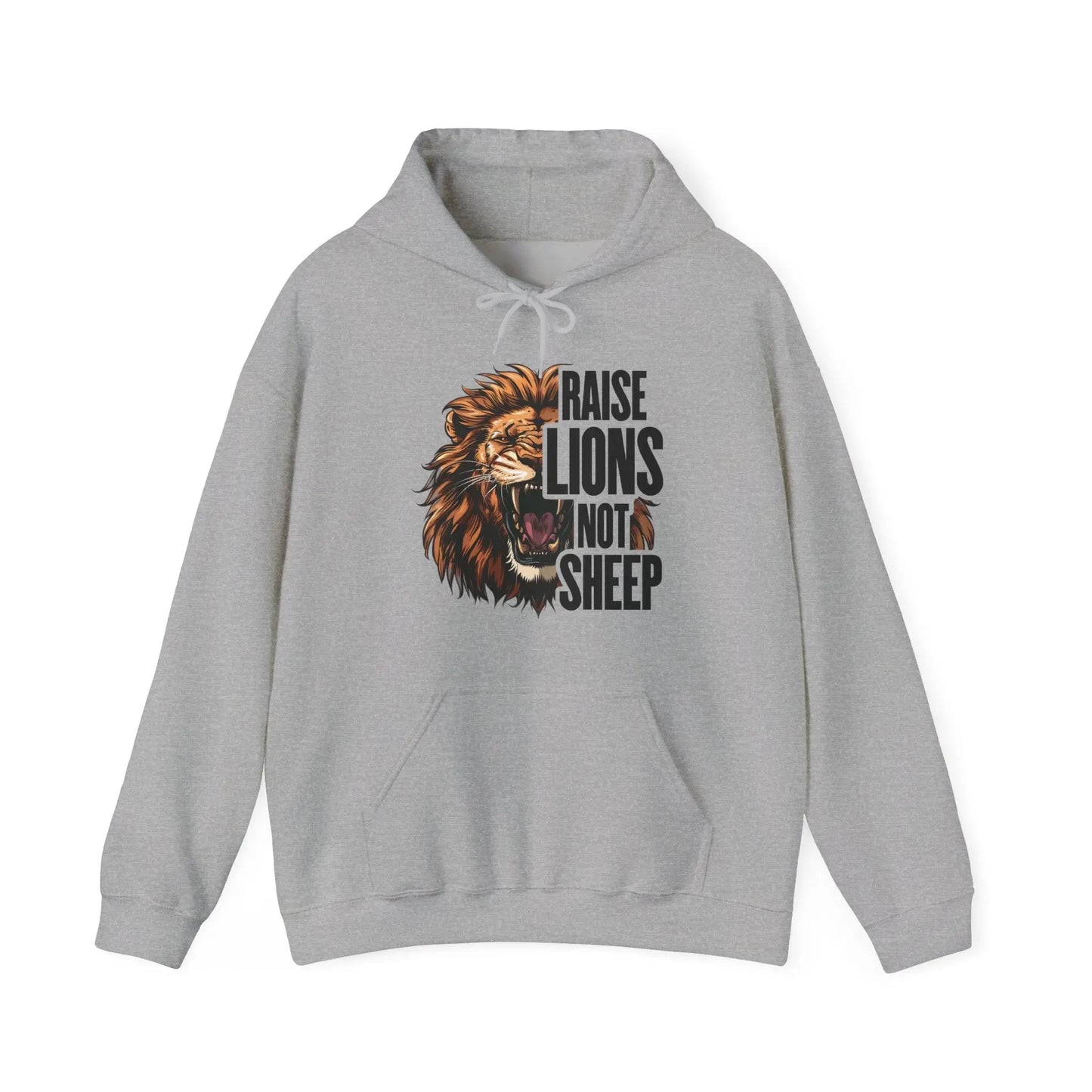 Raise Lions Not Sheep Men's Hooded Sweatshirt - Wicked Tees