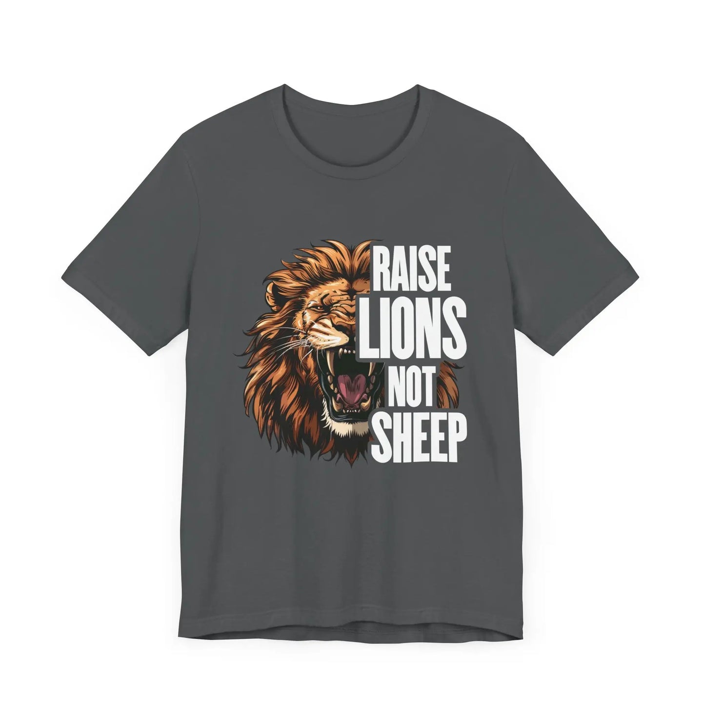 Raise Lions Not Sheep Men's Short Sleeve Tee - Wicked Tees