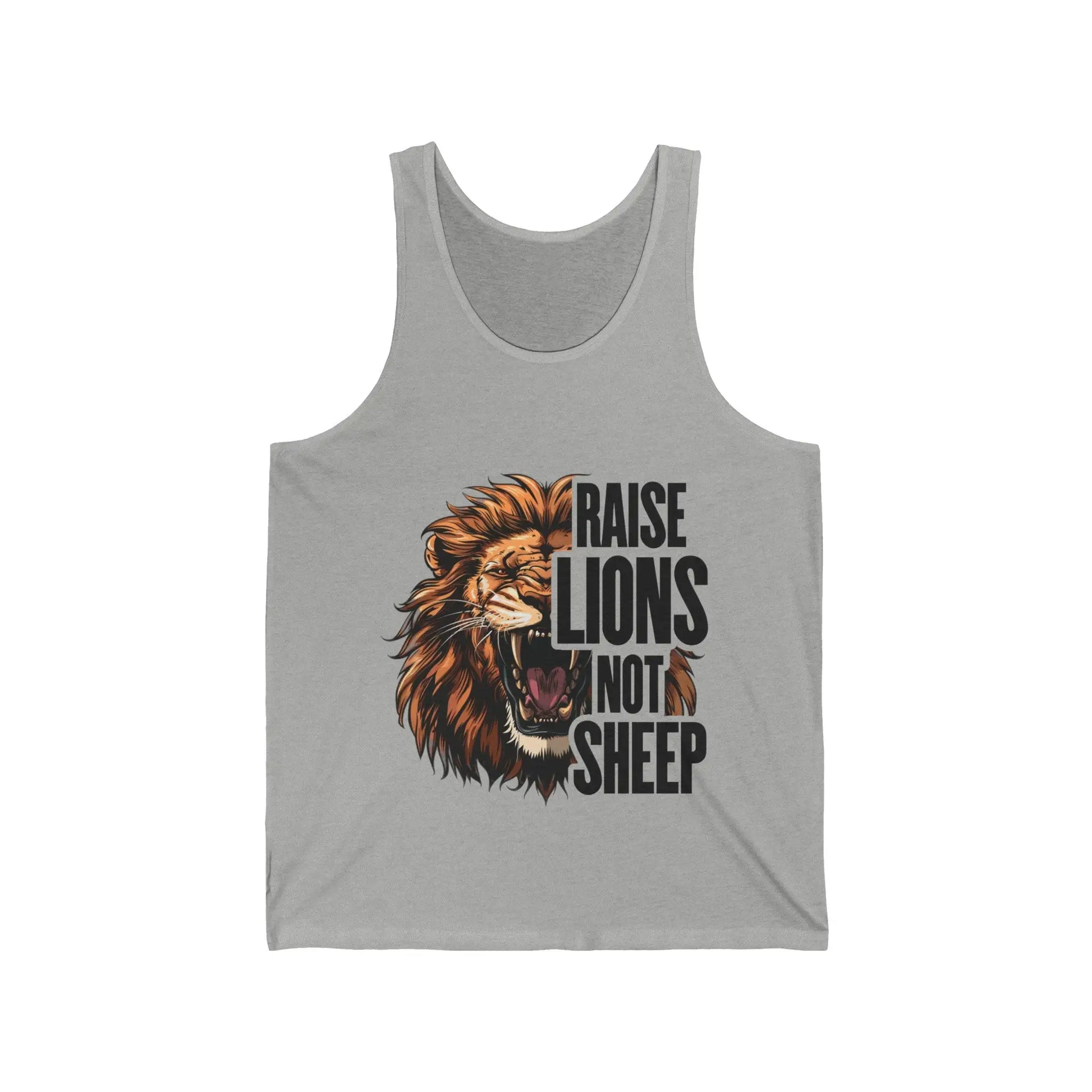 Raise Lions Not Sheep Men's Tank - Wicked Tees