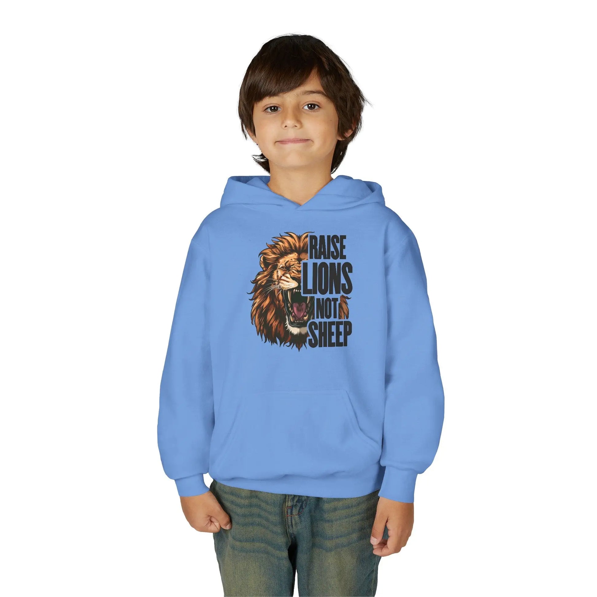 Raise Lions Not Sheep Youth Hoodie - Wicked Tees