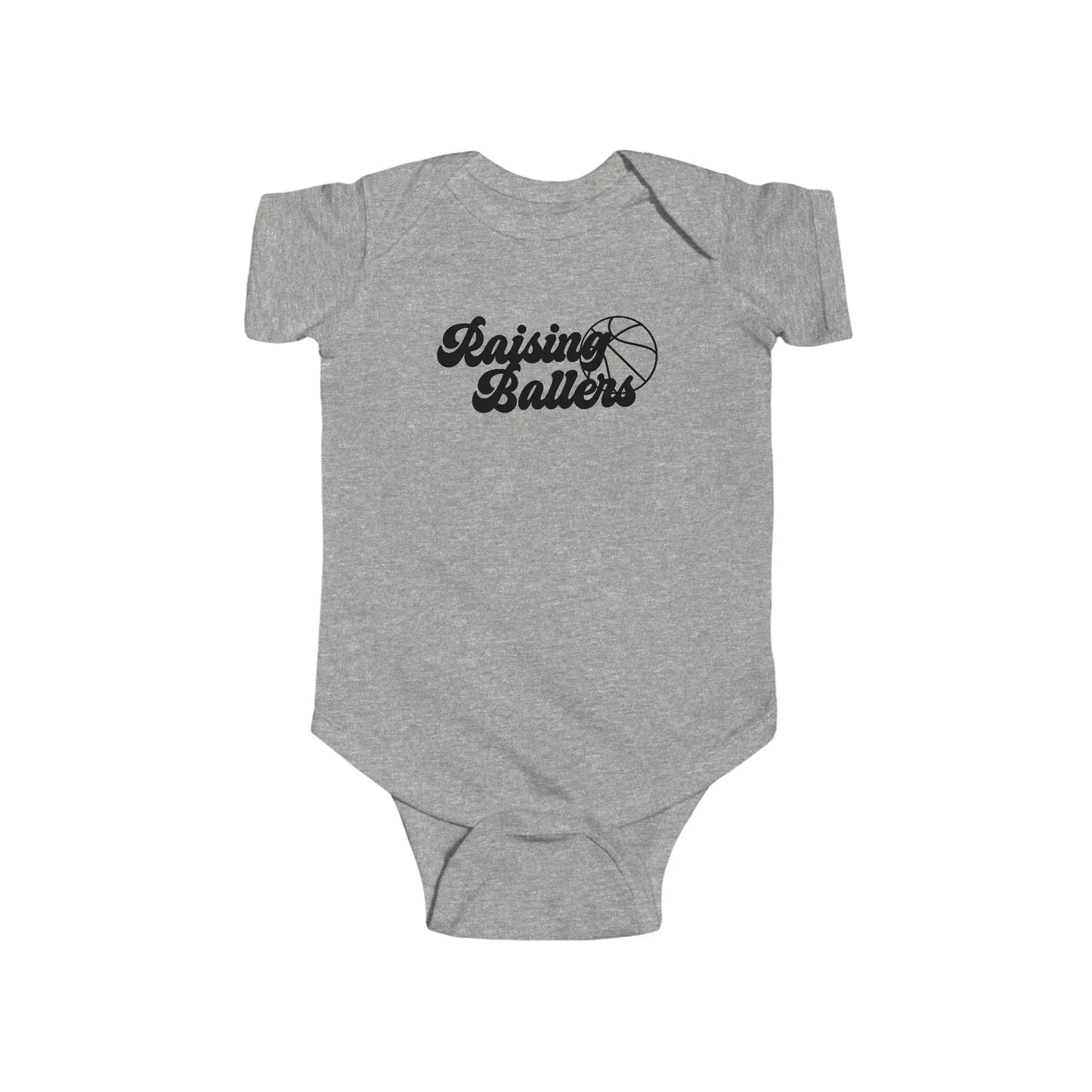 Raising Ballers Infant Fine Bodysuit - Wicked Tees