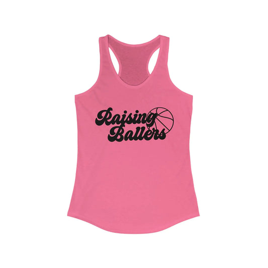 Raising Ballers Women's Racerback Tank - Wicked Tees