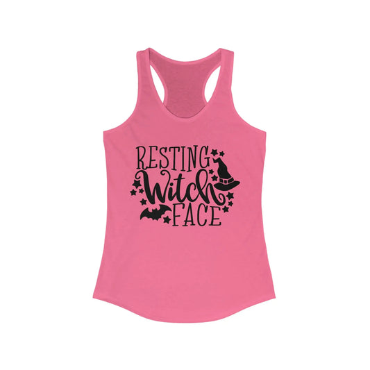 Resting Witch Face Women's Racerback Tank - Wicked Tees