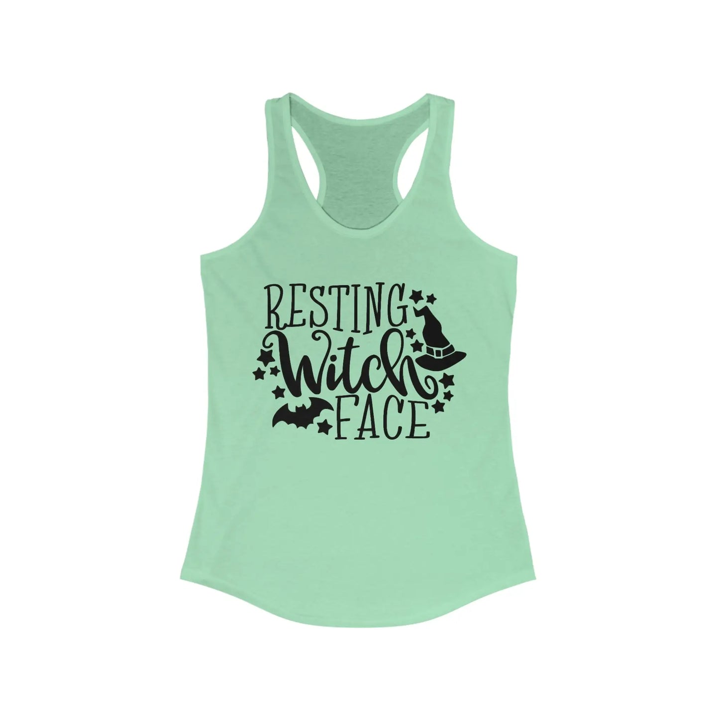 Resting Witch Face Women's Racerback Tank - Wicked Tees