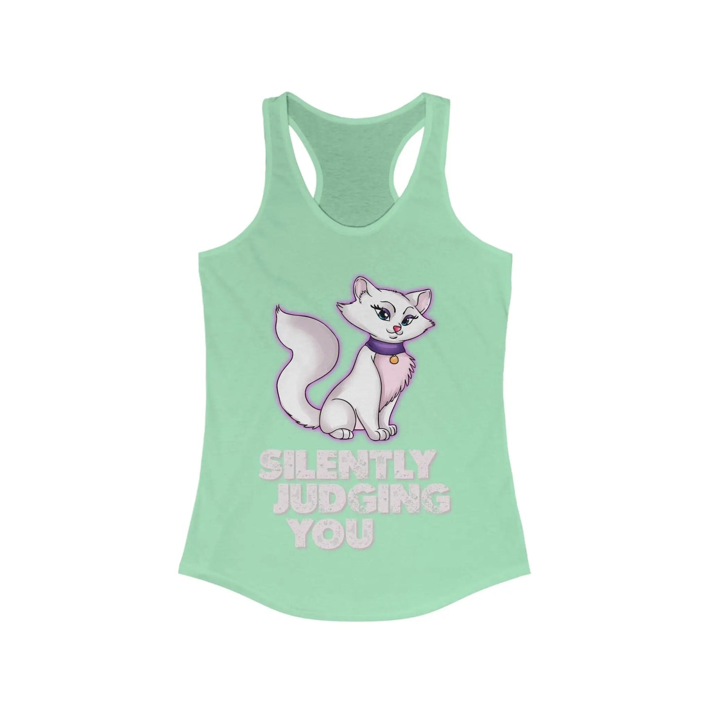 Silently Judging You Women's Racerback Tank - Wicked Tees