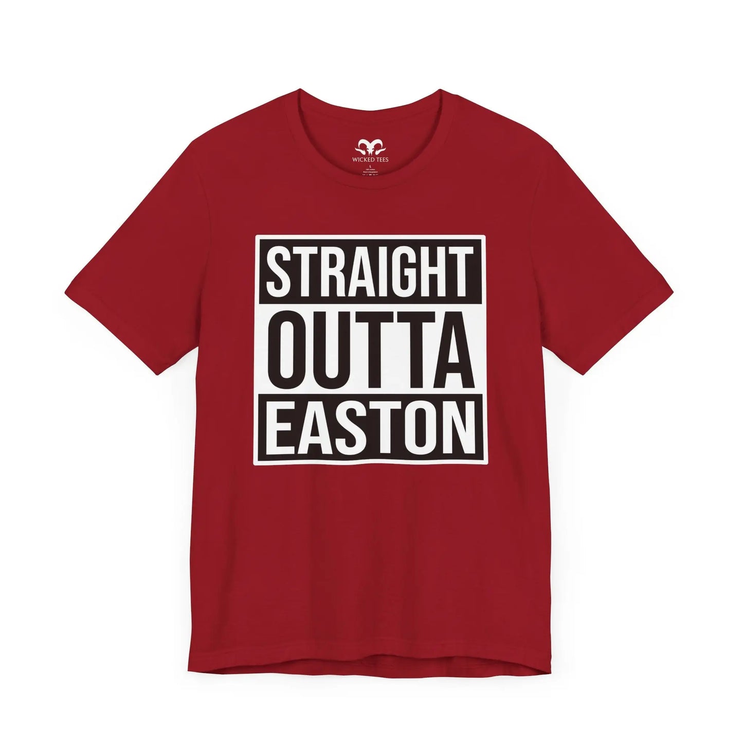 Straight Outta Easton Men's Short Sleeve Tee - Wicked Tees