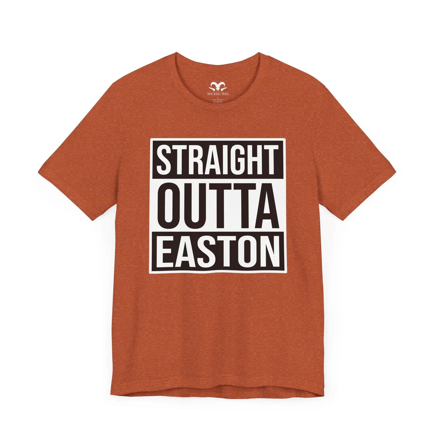 Straight Outta Easton Men's Short Sleeve Tee - Wicked Tees