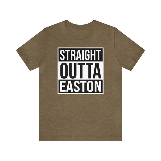 Straight Outta Easton Men's Short Sleeve Tee - Wicked Tees