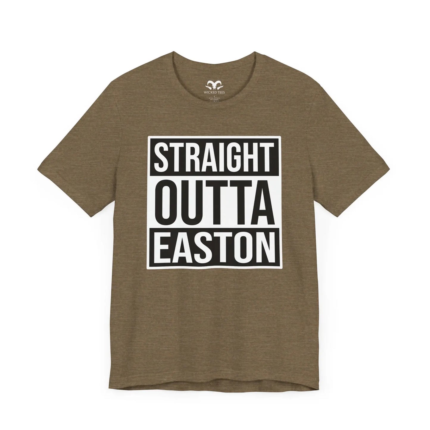 Straight Outta Easton Men's Short Sleeve Tee - Wicked Tees