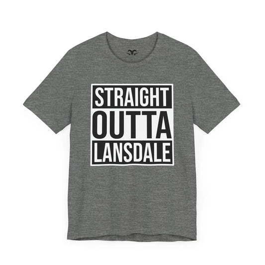 Straight Outta Lansdale Men's Short Sleeve Tee - Wicked Tees