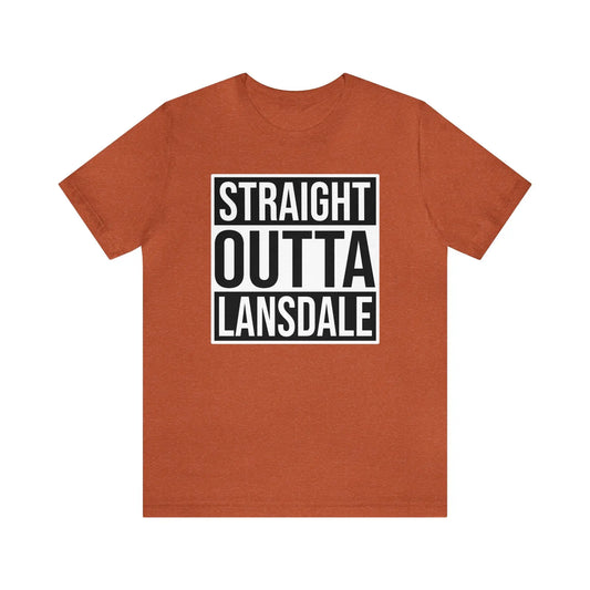 Straight Outta Lansdale Men's Short Sleeve Tee - Wicked Tees